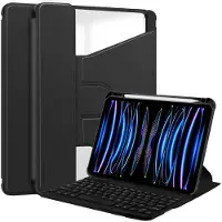 INF Kompatibel med iPad 11 (A16) 2025/iPad 10th 10.9'' 2022 Roterende Akryl Bluetooth-tastatur