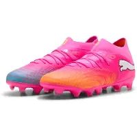 Puma FUTURE 9 PRO FG/AG Football Boots Youth, Shoes, Poison Pink/Sun Stream/Bright Aqua, 37