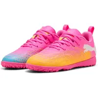 Puma FUTURE 9 PLAY Turf Youth, Shoes, Poison Pink/Sun Stream/Bright Aqua, 37.5