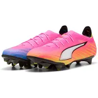 Puma ULTRA 6 CARBON FG Football Boots Unisex, Shoes, Poison Pink/White/Sun Stream, 40