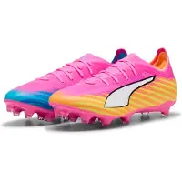 Puma ULTRA 6 MATCH FG/AG Football Boots Unisex, Shoes, Poison Pink/White/Sun Stream, 44