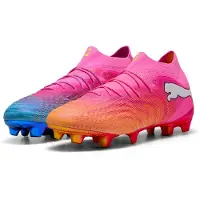 Puma FUTURE 9 ULTIMATE FG Football Boots Unisex, Shoes, Poison Pink/Sun Stream/Bright Aqua, 42