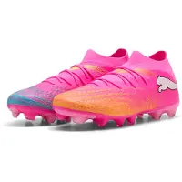 Puma FUTURE 9 MATCH FG/AG Football Boots Unisex, Shoes, Poison Pink/Sun Stream/Bright Aqua, 40.5