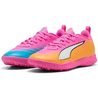 Puma ULTRA 6 PLAY TT Football Boots Youth, Shoes, Poison Pink/White/Sun Stream, 35