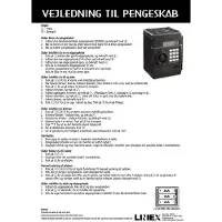 Liniex Pengeskab med kode og automatisk optællingsfunktion. DK mønter