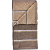Zone Denmark Sauna håndklæde Taupe-camel-sky blue, 50x100 cm