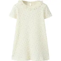 Lil´ Atelier Lil' Atelier Kjole - Rib - NmfHulla - Coconut Milk - - 5 år (110) - Kjole