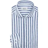 Pure Skjorte Linen Optics Stribet Blå måle