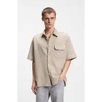 Hugo Blue Ebaffino 10268599 Blue T-shirt Med Korte ærmer