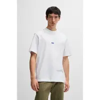 HUGO Bluser & t-shirts 'Nieros' blå / hvid