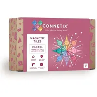 Connetix Magnetsæt - 40 Dele - Pastel Geometry - - OneSize - Magnetlegetøj