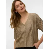 Vero Moda Bluse 'VMRosie' brokade / sort