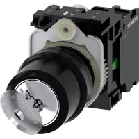 Siemens 3SU1100-4BF11-1BA0, Plast, IP67, IP69K, Sort, Metallic, 86 g, 50 mm, 100 mm