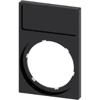 Siemens Skilteholder ramme forneden firkantet sort 12.5x 27mm (3SU19000AN100AA0)