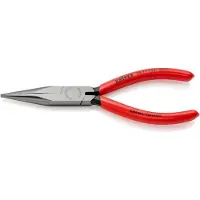 Knipex 30 21 160, Nåletang, 2,5 mm, 5 cm, Stål, Plast, Rød