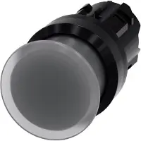 Siemens 3SU1001-1AD70-0AA0 svampeknap, 22 mm, rund, gennemsigtig, 25 g, 145 mm, 90 mm, 40 mm