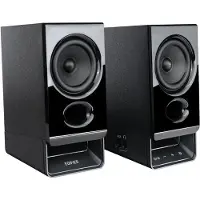 Edifier USB-drevne højttalere | R20BT | 2,5 W + 2,5 W | Bluetooth | Trådløs forbindelse | Sort