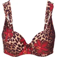 Lingadore Bikinioverdel beige / choko / rød