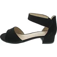 Caprice Heeled sandal, black, made of Leather with Block heel, Size 39