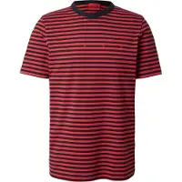 HUGO Relaxed fit T-shirt i stribet bomuldsjersey