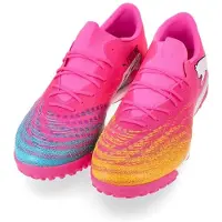 Puma Future 9 Match Fusion Low Cut TT Showtime - Pink/Orange/Blå/Hvid - Turf (TF), størrelse 42½
