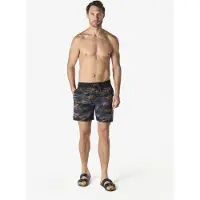 KOROSHI Badeshorts mørkegul / sort