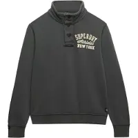 Superdry Vintage Athletic Half Button Sweatshirt