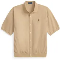Ralph Lauren Polo Ralph Laurentil mænd. 710B18514002 Beige sportsskjorte (L), Casual, Bomuld, Korte ærmer