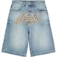 Bershka Jeans blue denim / umbra / sølv