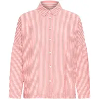 Ichi Bluse 'GILEY ' koral / hvid