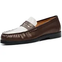 Bershka Slipper choko / hvid