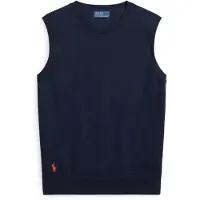 Ralph Lauren Polo Ralph Laurentil kvinder. 211972111500 Marineblå ærmeløs trøje (S), Casual, Bomuld, Uden ærmer/stropper