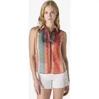 KOROSHI Bluse cyclam / abrikos / hummer / sort