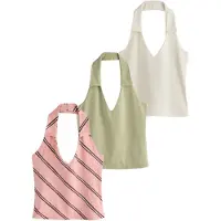 Next Overdel ecru / choko / khaki / lyserød