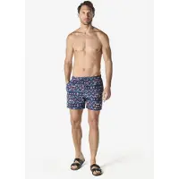 KOROSHI Badeshorts marin / rød / offwhite