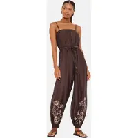 Friends Like These Jumpsuit beige / mørkebrun