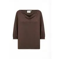 Wasabi Concept Bluse 'Sabina' mørkebrun
