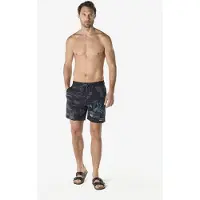 KOROSHI Badeshorts aqua / antracit / mørkegrå