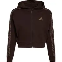 Adidas Sportssweatjakke brokade / mørkebrun / sort
