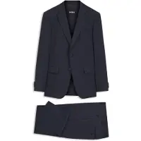 BOSS Slim fit jakkesæt i to dele i ny uld