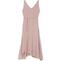 BOSS Slipkjole med V-hals i crepe de chine