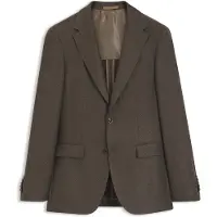 BOSS Regular fit jakke i uld, hør, silke og kashmir