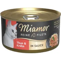 Miamor Fine Fileter i Sauce 24 x 85 g - Tun & Krabbe