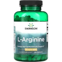 Swanson Health , L-Arginin, 500 mg, 200 Kapsler