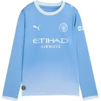 Puma Fodboldtrøje - Manchester City Home - Team Light Blue/Icy B - - 12 år (152) - Fodboldtrøje
