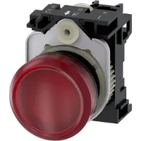 Siemens Indikatorlampe flad rød 230 V/AC SIRIUS ACT 3SU1106-6AA20-1AA0 1 stk (3SU1106-6AA20-1AA0)