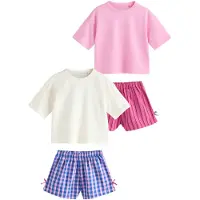 Next Nattøj beige / mørkeblå / fuchsia / lys pink