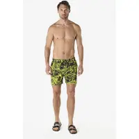 KOROSHI Badeshorts neongul / sort