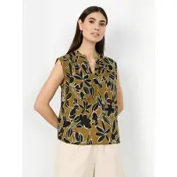 Soyaconcept Bluse 'Feo' sennep / sort / offwhite