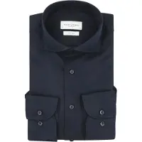 Profuomo Twill Skjorte Ekstra Lange Ærmer Navy Blå Mørkeblå måle